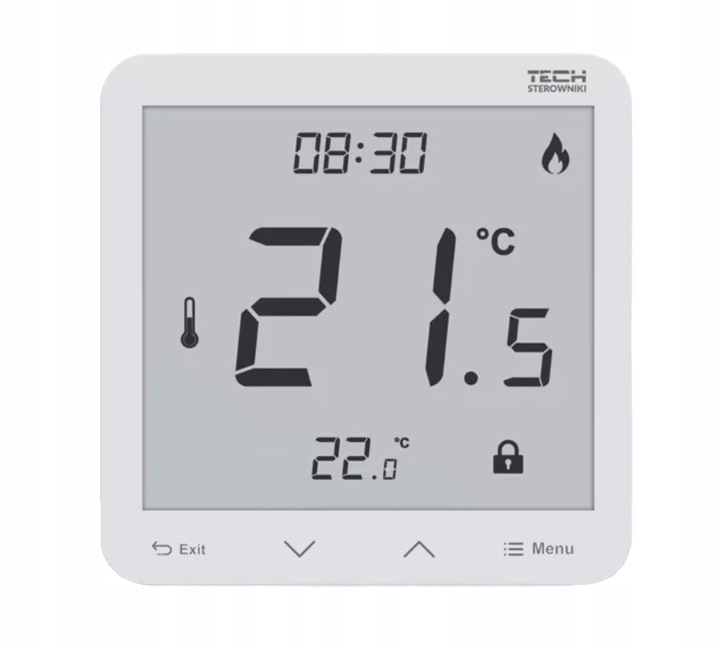 STEROWNIK REGULATOR TERMOSTAT POKOJOWY BIAŁY R-12S DO LISTWY L-X