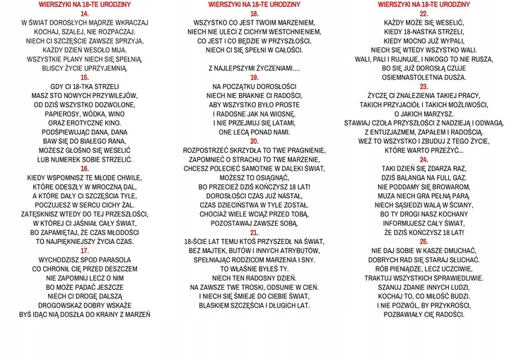 PUDEŁKO NA GOTÓWKĘ 18-te urodziny * PREZENT * hit OSIEMNASTKA