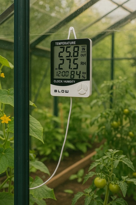 TERMOMETR STACJA POGODY POGODOWA HIGROMETR ZEGAR BATERIA ZESTAW SONDA