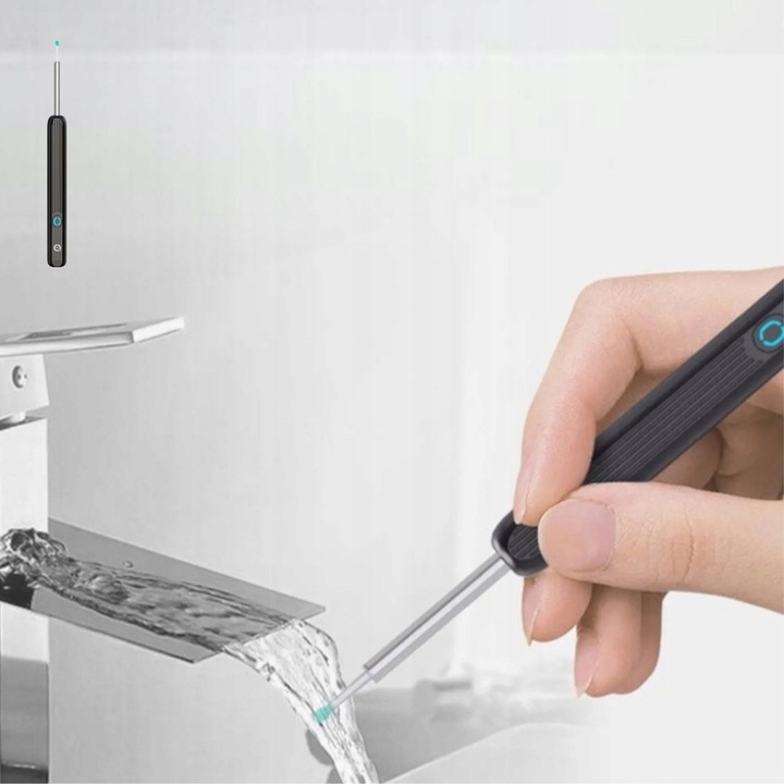 SMART OTOSKOP KAMERA CZYSZCZENIE USZU WOSK WIFI HD APLIKACJA ENDOSKOP