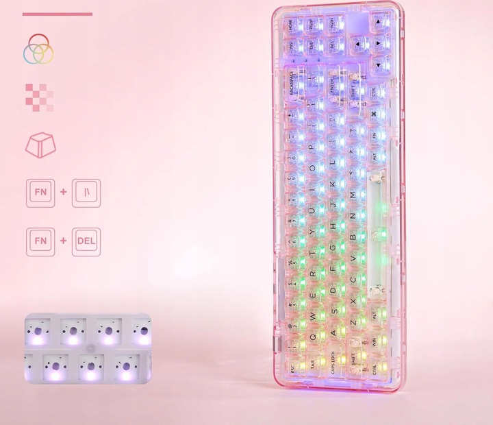 Klawiatura mechaniczna YUNZII X71, 4000 mAh, USB-C