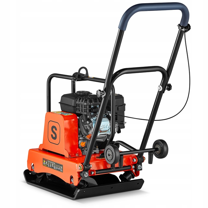 ZAGĘSZCZARKA gruntu UBIJAK 90kg koła + mata + silnik LONCIN 6,5KM siła 18kN