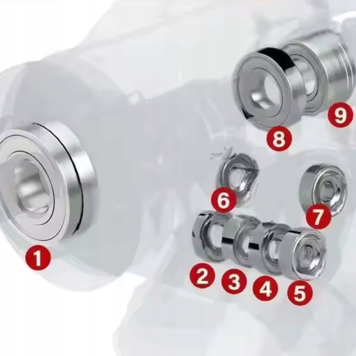 PISTOLET do silikonów klejów kartuszy gęstych wyciskacz Anti-Drip 360°