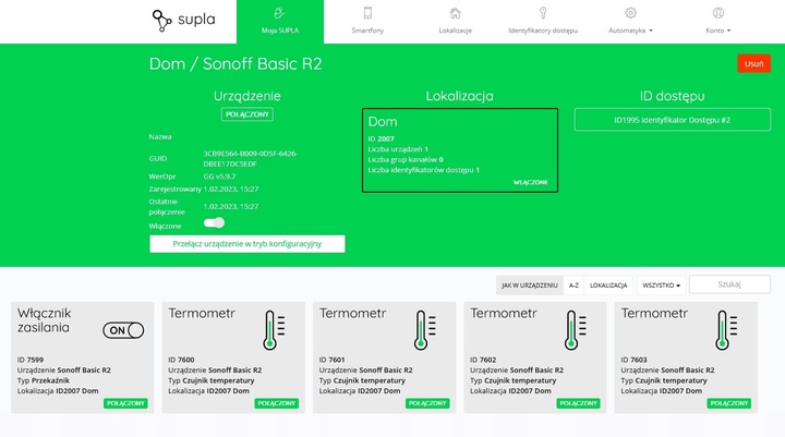 WiFi PRZEKAŹNIK PRZEŁĄCZNIK STEROWANY WIFI SONOFF BASIC Wgrany Softu