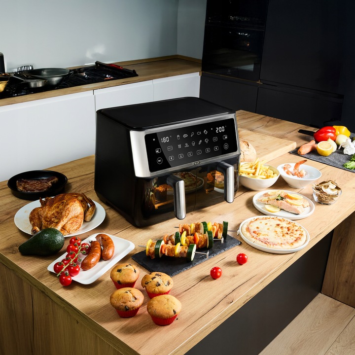 Frytkownica beztłuszczowa Dwukomorowa 10L Air Fryer Yoer 2850W 10