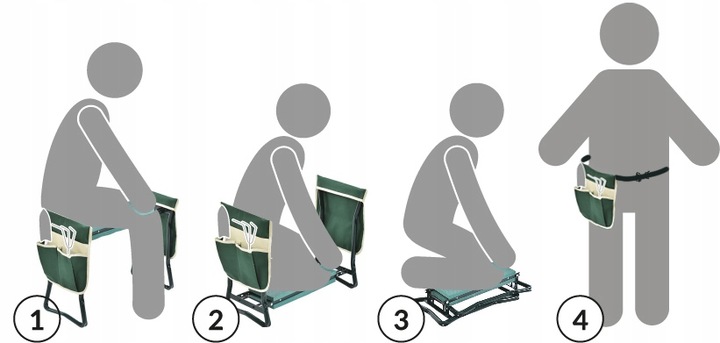 STOŁEK OGRODOWY krzesło taboret KLĘCZNIK do ogrodu