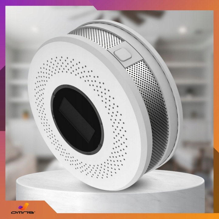 Czujnik czadu i dymu detektor tlenku węgla JKD 512COM certyfikowany