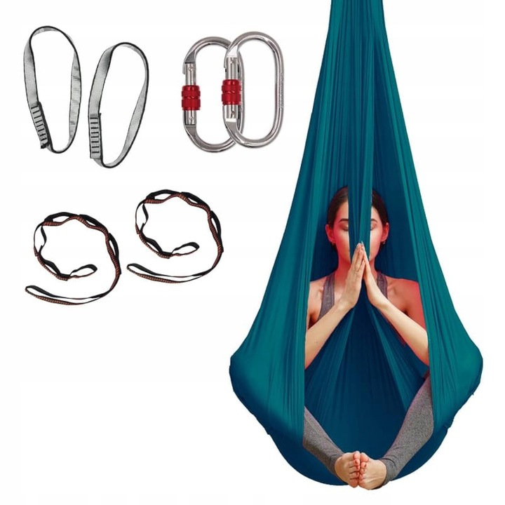 Szarfa akrobatyczna HUŚTAWKA SENSORYCZNA CHUSTA DO AERIAL JOGA 4 metrów