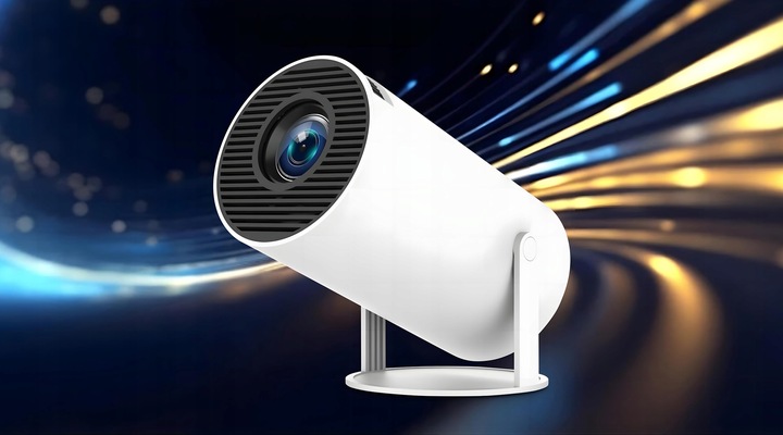 Projektor Rzutnik Android TV WiFi FULL HD Przenośny SMART Głośnik