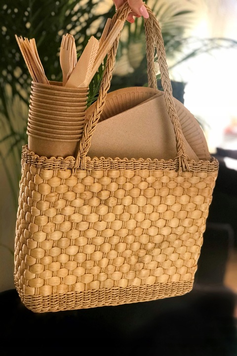 EKOLOGICZNY ZESTAW NACZYŃ JEDNORAZOWYCH DO GRILLA DLA 50 OSÓB – KRAFT