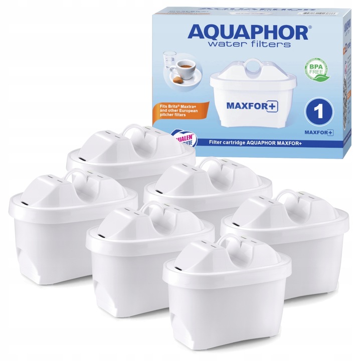 Wkłady filtrujące do dzbanka, filtry do wody Aquaphor Maxfor plus+, 6