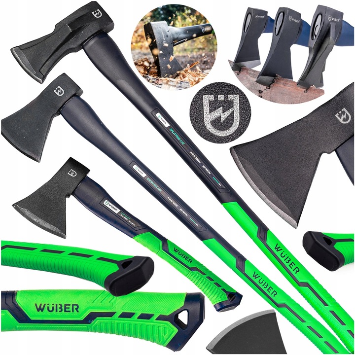 SIEKIERA ROZŁUPUJĄCA ZESTAW SIEKIER FIBERGLASS