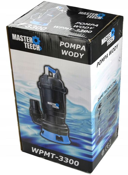 POMPA DO WODY CZYSTEJ BRUDNEJ SZAMBA SCIEKÓW Z ROZDRABNIACZEM Z WĘŻEM