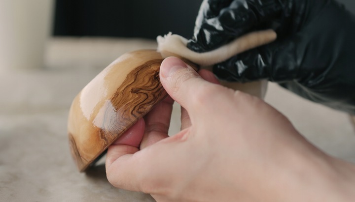 Olej do desek kuchennych Materialix mineralny, do drewna bambusa łupka 0.5L