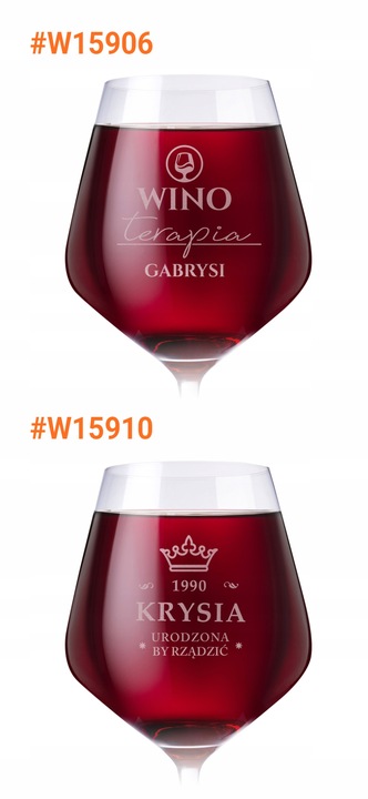 Kieliszek do Wina Krosno Prezent na Urodziny 18-99 Elegancki Duży 860 ml