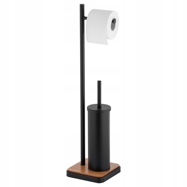 Zestaw łazienkowy KOSZ NA ŚMIECI stojak NA PAPIER TOALETOWY szczotka DO WC