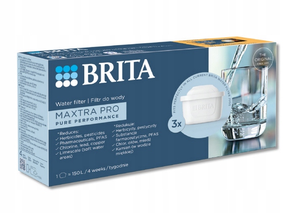 3 szt. Wkład filtrujący do dzbanka Brita Maxtra PRO Pure Performance