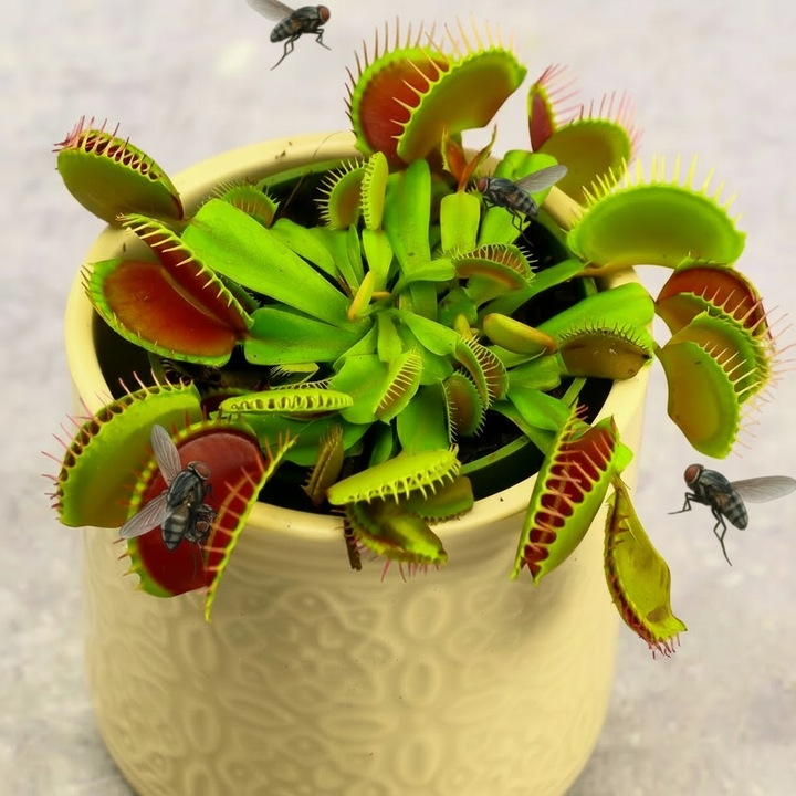 Muchołówka Dionaea Muscipula RED DRAGON OWADOŻERNA Zimoodporne