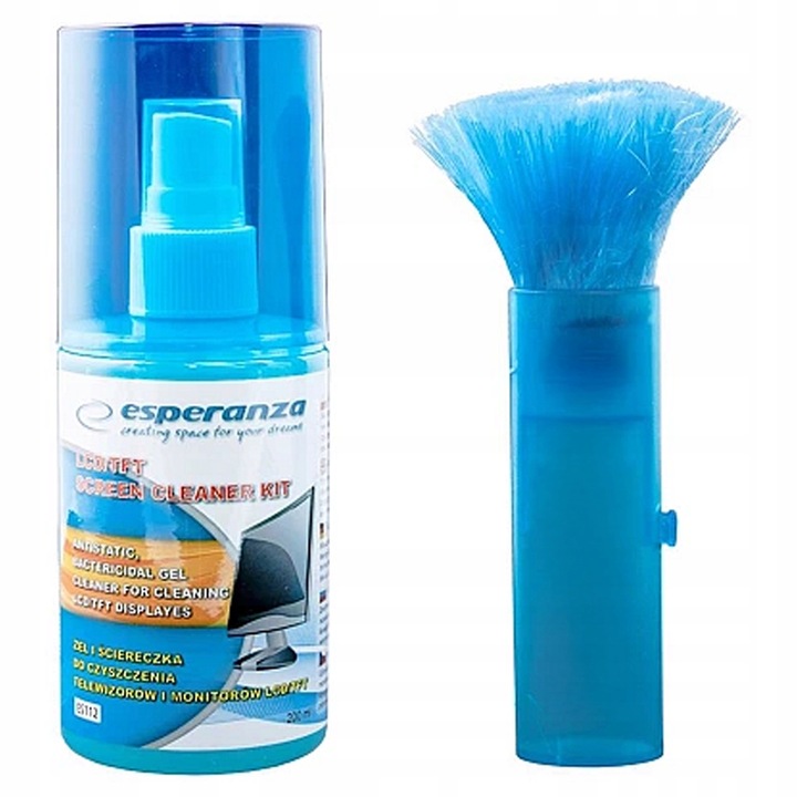 Zestaw Do Czyszczenia Ekranów Matryc Telewizorów LCD LED TFT Żel Esperanza