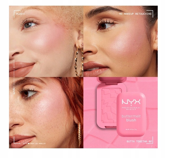 NYX BUTTERMELT BLUSH RÓŻ DO POLICZKÓW 02 BUTTA TOGETHER 5G