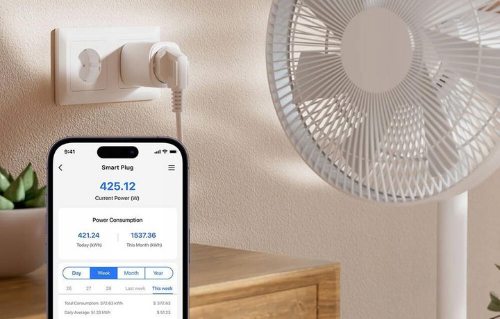 GNIAZDKO MEROSS MATTER INTELIGENTNE POMIAR ENERGII SMART 4x GNIAZDO