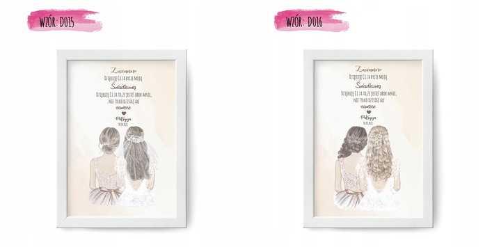 PODZIĘKOWANIE dla Świadków RAMKA A4 PREZENT PLAKAT