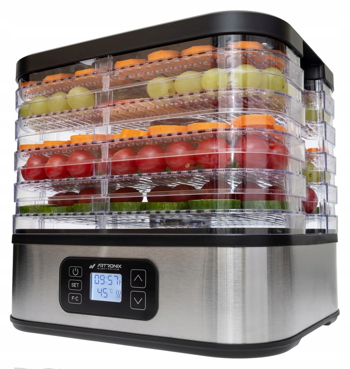 SUSZARKA SPOŻYWCZA DO ŻYWNOŚCI GRZYBÓW ZIÓŁ OWOCÓW WARZYW TIMER! 400W