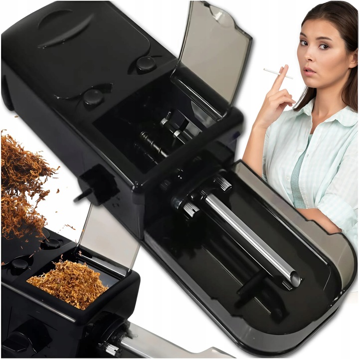 METALOWA Elektryczna Maszynka do Nabijania Papierosów Nabijarka Tytoniu 8mm