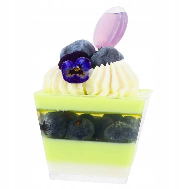 PUCHARKI DO DESERÓW pojemniki na deserki Galaretka Piramida 50szt 120ml
