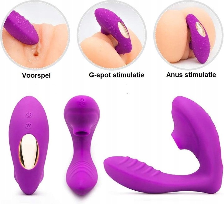 WIBRATOR SSĄCY MASAŻER ŁECHTACZKI ORGAZM 10 FUNKCJI DAMSKI