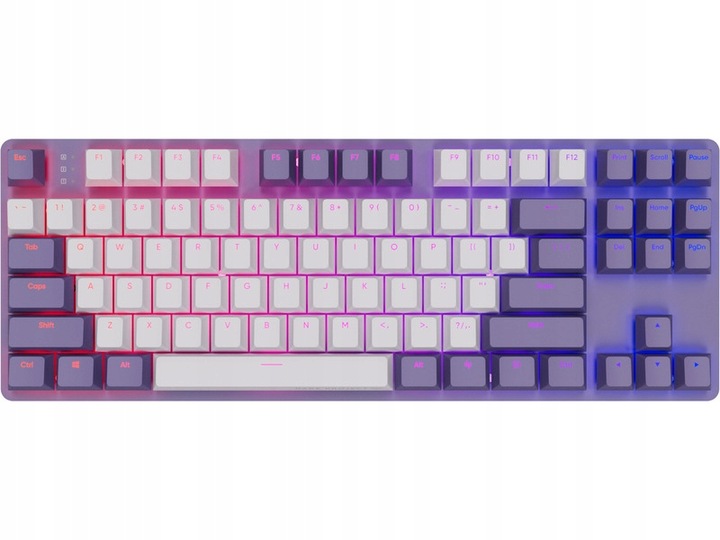 Klawiatura DARK PROJECT KD87A Fioletowo-biały
