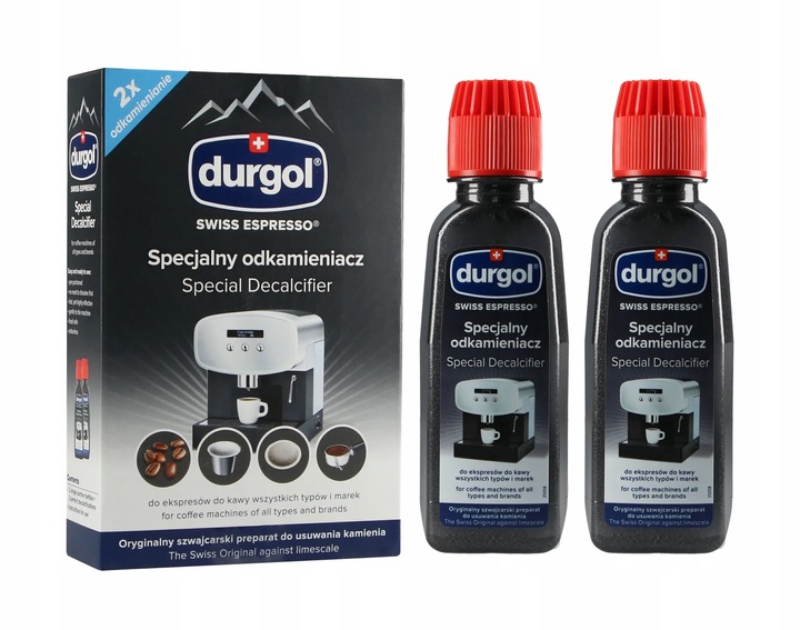 2x Odkamieniacz do ekspresów ciśnieniowych durgol swiss espresso 125ml.