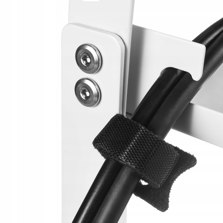 Organizer pod biurko blat na kable listwę rozsuwany biały regulowany