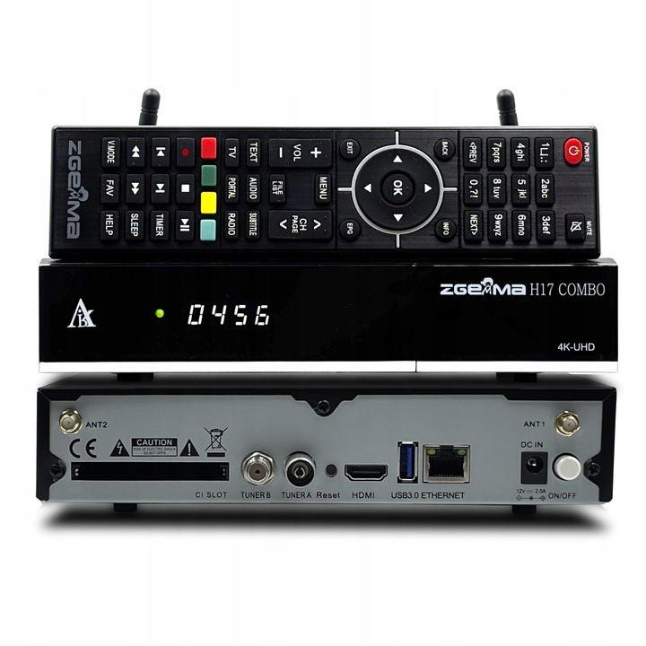 ZGEMMA H17 Combo Wi-Fi DEKODER 4K ENIGMA2 E2 IPTV Cccam OsCam