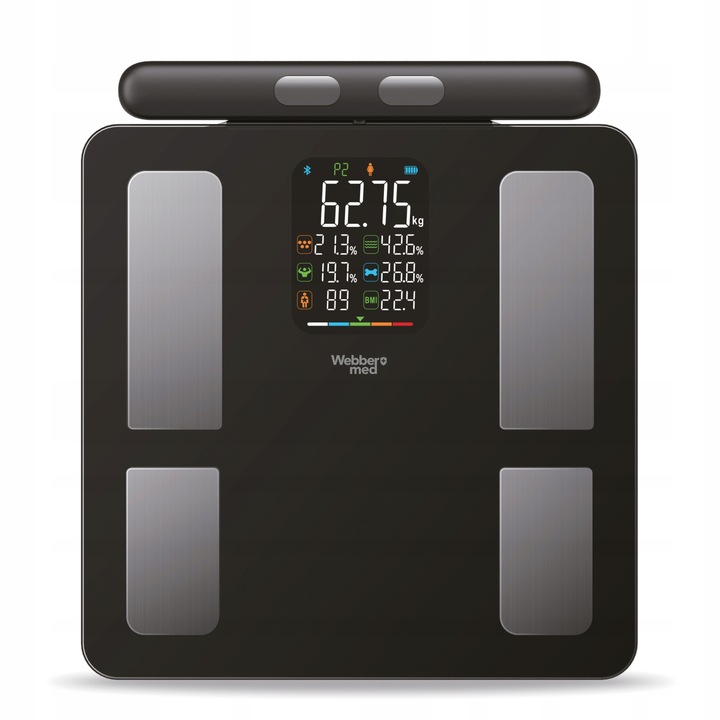 Waga Łazienkowa Analityczna 15 Parametrów Apple Health, Google Fit, IF2825A