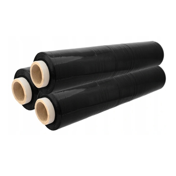 FOLIA STRETCH 3KG CZARNA MOCNA