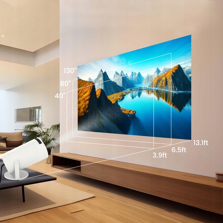 PROJEKTOR HY300 PRO 2025 NOWA WERSJA 4K HD WIFI PRZENOŚNY SMART