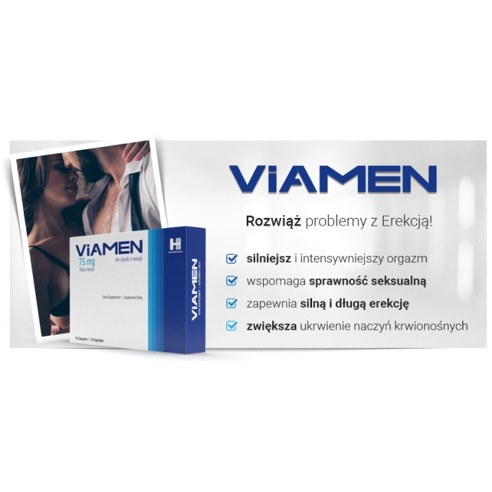Suplement diety na erekcję VIAMEN 10 kaps.