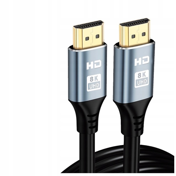 KABEL HDMI 2.1 8K 60HZ 4K 120HZ PRZEWÓD 2M PRZYŁĄCZE SOLIDNY ELASTYCZNY