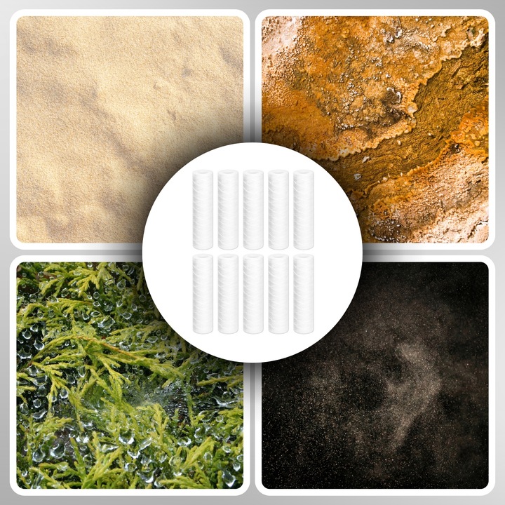 FILTR DO WODY WKŁAD FILTRUJĄCY SZNURKOWY ZMIĘKCZAJĄCY PP5 10" ZESTAW