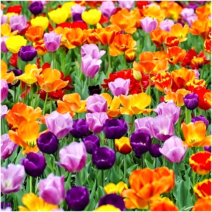 TULIPAN MIX MIESZANKA KOLORÓW cebulki 50 szt. + PREZENT