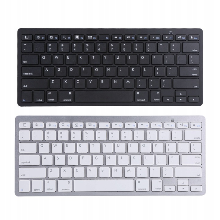 Klawiatura Bezprzewodowa Bluetooth do iPad iMac PS PC Komputera Biała