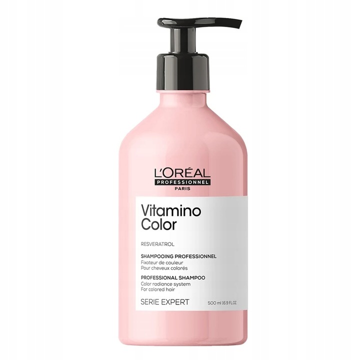 LOREAL VITAMINO COLOR SZAMPON OCHRONA KOLORU 500ML NABŁYSZCZENIE I BLASK