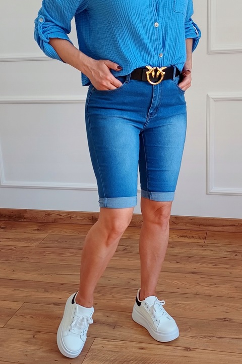 Spodenki SZORTY Jeansowe Plus Size (40 - 50) Przecierane r. 48 / 4XL