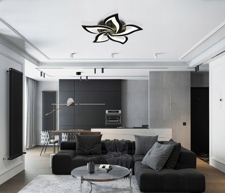 LAMPA LED WISZĄCA LOTOS MIKKA 5 ringów 50 W EKO