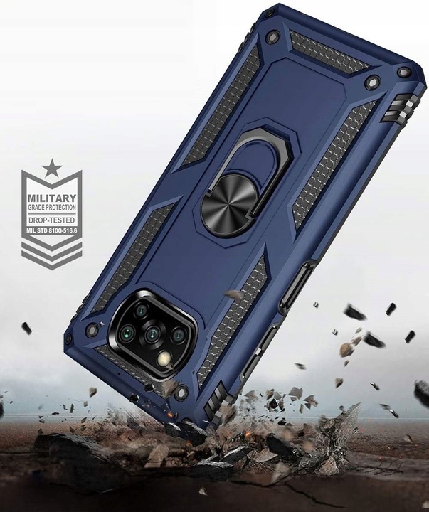 PANCERNE ETUI POKROWIEC CASE do XIAOMI POCO X3 / POCO X3 PRO +SZKŁO