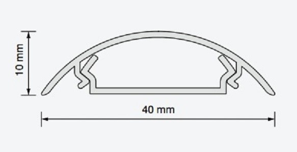 LISTWA MASKUJĄCA RTV DO KABLI 65 cm POŁYSK