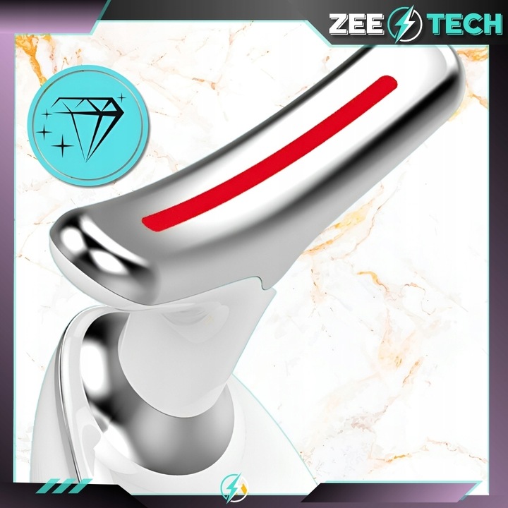 MASAŻER LIFTINGUJĄCY DO TWARZY SZYI SONICZNY DO UJĘDRNIANIA WIBRACYJNY EMS