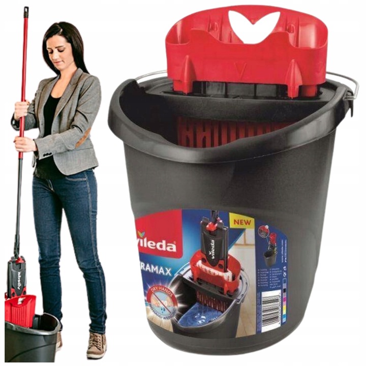 WIADRO Z WYCISKACZEM DO MOPA PŁASKIEGO VILEDA ultramax, ultramax xl