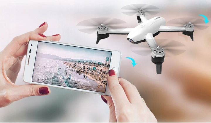 DRON SG106 PODWÓJNA KAMERA 4K HD WIFI FPV CZARNY PRO MINI RC 2 KAMERY FLY